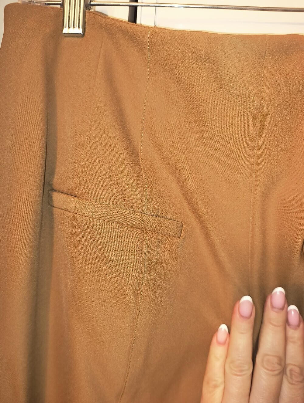 Veronica Beard cognac Flare  Pants Sz 12 - Picture 7 of 7